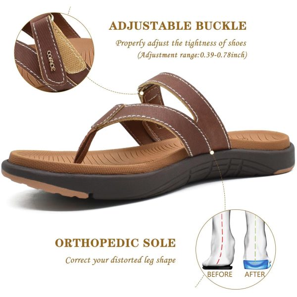 71rkFVYODoL.jpg Womens Fashion Orthotic Flip Flops Ladies Slip On Lightweight Athletic Yoga Mat Cushion Thong Sandals With Comfortable Plantar