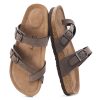 Women's Slide Sandals with Soft Cork Footbed, Comfort Arch Support Flat Sandals for Summer Size 6-11
