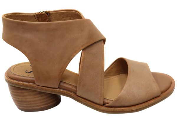 71tOZUNDZL.jpg Sofft Women's Camille Heeled Sandal, Luggage, 8.5