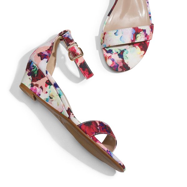 Women's Ingrid Ankle Strap Low Wedge Sandal
