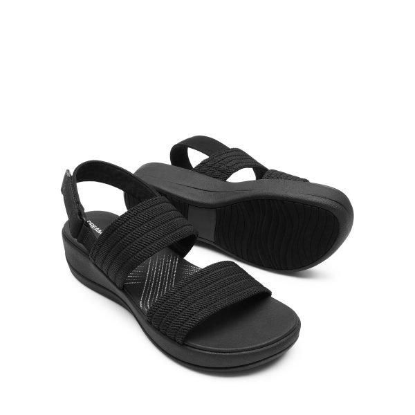 71uEeAoqdLL.jpg Women's Walking Sandals Lightweight Soft Footbed Low Wedge Comfort Indoor Outdoor Flat Sandals