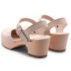 Handmade Swedish Wood Clogs for Women, High Heel Sandal | Victoria