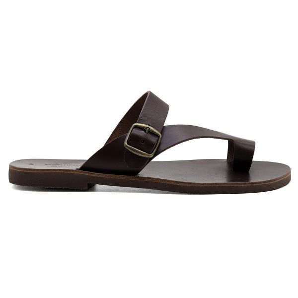 71zfu6qHORL.jpg Emmanuela Greek Leather Ring Toe Sandals for Men, Quality Handmade Men's Sandals with adjustable Buckle Strap, Mens Strappy