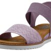 Women's Desert Kiss-Stretch Quarter Strap Sandal Flat