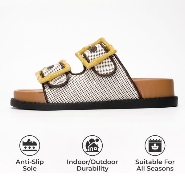 81L4SSiZVOL.jpg Platform Summer Sandals for Women 2025 - Comfortable and Adjustable Straps Summer Slides with Memory Foam Insole - Non-Slip
