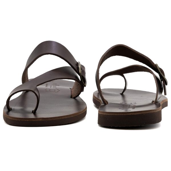 81Pu89gjknL.jpg Emmanuela Greek Leather Ring Toe Sandals for Men, Quality Handmade Men's Sandals with adjustable Buckle Strap, Mens Strappy