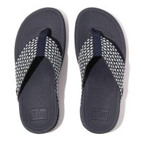 Women's Surfa Multi-Tone Webbing Toe-Post Sandals Wedge