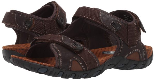 81eZ-lMLWfL.jpg Men's Rio Bravo Three Strap Outdoor Sport River Sandal with Hook and Loop Closure
