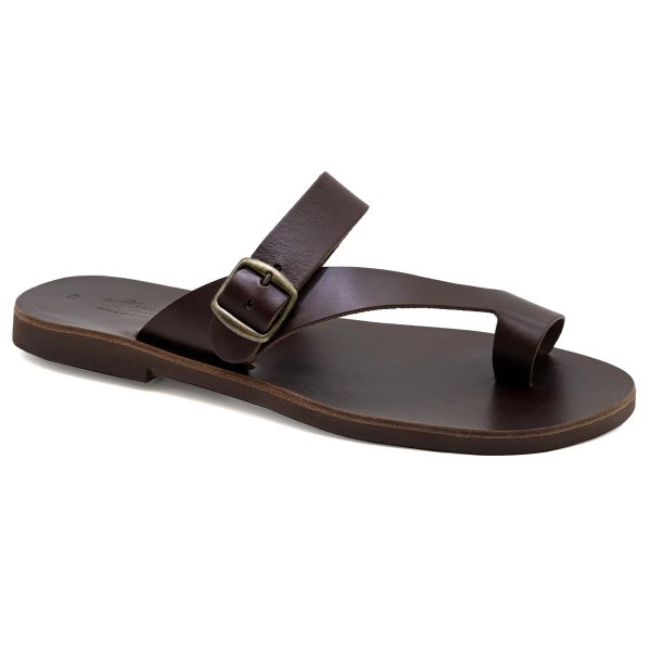 81fU1WymTBL.jpg Emmanuela Greek Leather Ring Toe Sandals for Men, Quality Handmade Men's Sandals with adjustable Buckle Strap, Mens Strappy