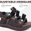 Mens Hiking Sandals with Arch Support Orthopedic Walking Recovery Sandals for Plantar Fasciitis Open Toe Summer Athletic Sport