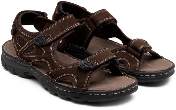 81naKENPJPL.jpg Men's Sandals Leather Open Toe Beach Sandal Outdoor Summer Sport Hiking Sandals