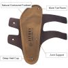 Mens Sandals, Arch Support Slides with Adjustable Buckle Straps and Cork Footbed Size 7-14.5