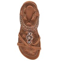 Womens Sandals Shoes Comfort Walking with Non Slip on Casual Summer Beach Shoes Dress Ankle Elastic Jeweled Bohemian Flats